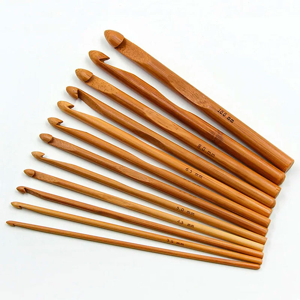 agulha de crochê, agulha de crochê de bambu, kit de crochê, acessórios de crochê, marcadores, marcadores para crochê